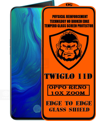 TWIGLO Edge To Edge Tempered Glass for OPPO RENO 10X ZOOM(Pack of 1)
