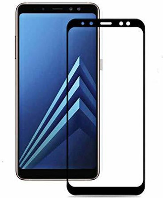 DropFit Edge To Edge Tempered Glass for Samsung Galaxy A8 Plus(Pack of 1)