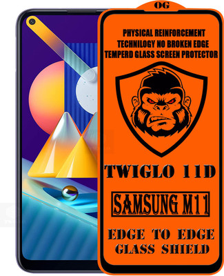 TWIGLO Edge To Edge Tempered Glass for SAMSUNG Galaxy M11(Pack of 1)
