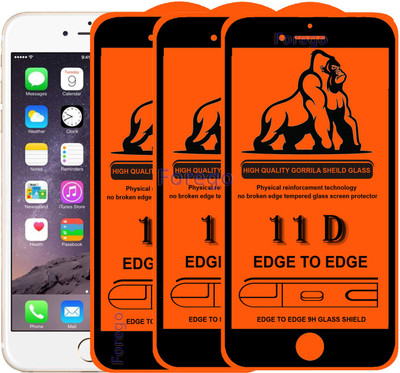 HQ Protection Edge To Edge Tempered Glass for Apple iPhone 6 Plus(Pack of 3)