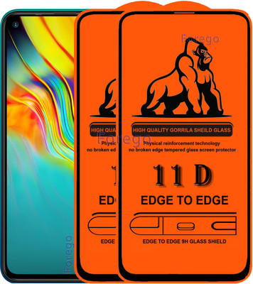 Forego Edge To Edge Tempered Glass for Infinix Hot 9(Pack of 2)