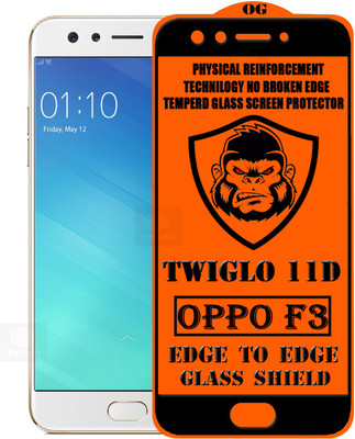TWIGLO Edge To Edge Tempered Glass for Oppo F3(Pack of 1)