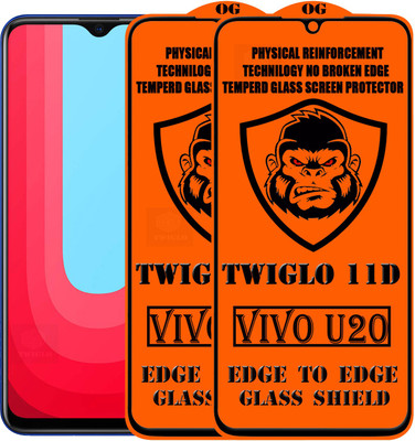 TWIGLO Edge To Edge Tempered Glass for VIVO U20(Pack of 2)