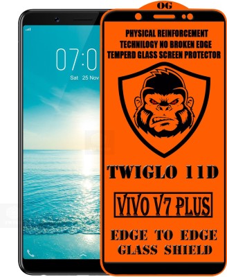 TWIGLO Edge To Edge Tempered Glass for VIVO V7 Plus(Pack of 1)