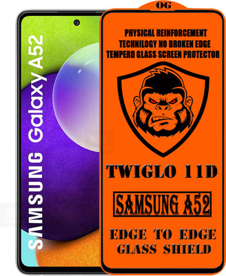 TWIGLO Edge To Edge Tempered Glass for SAMSUNG A52(Pack of 1)