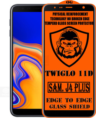 TWIGLO Edge To Edge Tempered Glass for SAMSUNG J4 PLUS(Pack of 1)