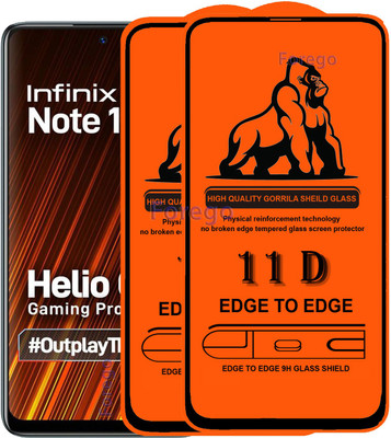 HQ Protection Edge To Edge Tempered Glass for Infinix Hot 10(Pack of 2)