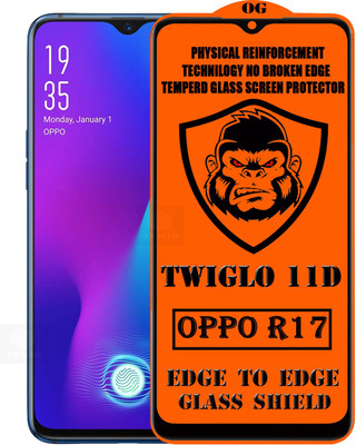 TWIGLO Edge To Edge Tempered Glass for OPPO R17(Pack of 1)