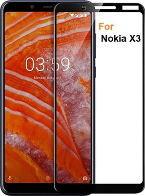 TempGlow Edge To Edge Tempered Glass for Nokia X3(Pack of 1)