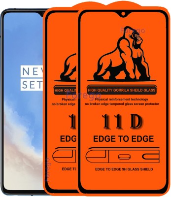Forego Edge To Edge Tempered Glass for OnePLus 7T(Pack of 2)