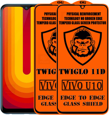 TWIGLO Edge To Edge Tempered Glass for VIVO U10(Pack of 2)