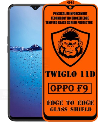 TWIGLO Edge To Edge Tempered Glass for Oppo F9(Pack of 1)