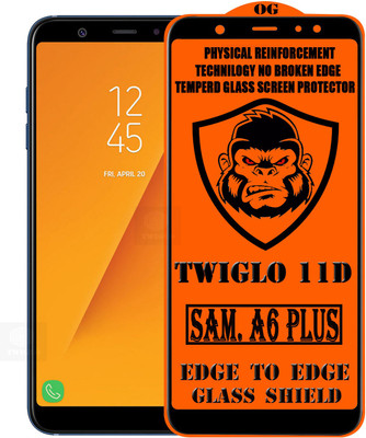 TWIGLO Edge To Edge Tempered Glass for Samsung Galaxy A6 Plus(Pack of 1)