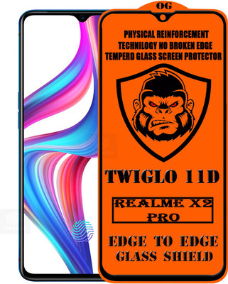 TWIGLO Edge To Edge Tempered Glass for Realme X2 Pro(Pack of 1)