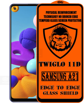 TWIGLO Edge To Edge Tempered Glass for SAMSUNG A21(Pack of 1)