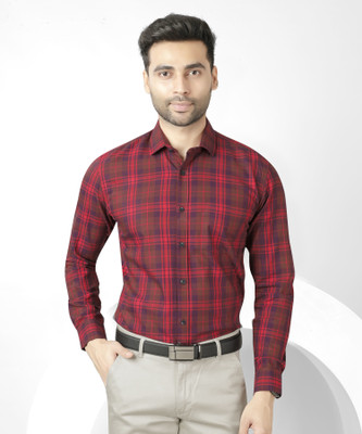 5TH ANFOLD Men Checkered Formal Multicolor Shirt