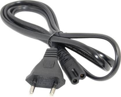 Prowans  TV-out Cable 2-Pin AC Laptop Power Cable Cord for Printer, Laptop, PC, Camera, TV (1.5 m)(Black, For Computer)