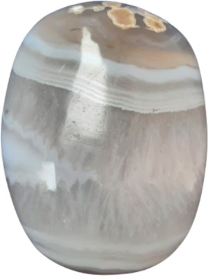 Maitri Export Sulemani Oval Gemstone Natural Crystal Palm Stone Decorative Showpiece  -  8 cm(Crystal, Multicolor)