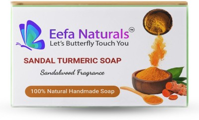 Eefa Naturals Sandalwood Turmeric Glycerine Handmade Soap(100 g)