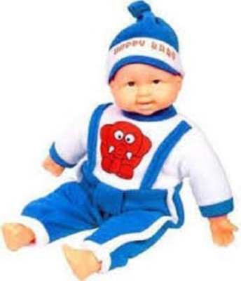 teezy Musical Laughing Happy Baby Boy Doll for kids - 12 inch (Blue)  - 12 inch(Multicolor)
