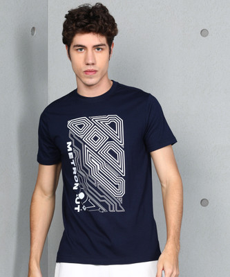 METRONAUT Graphic Print Men Round Neck Dark Blue T-Shirt