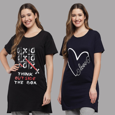 ZEPPI Solid Women Round Neck Multicolor T-Shirt