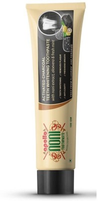 Apollo Noni Activated Charcoal Teeth Whitening With Noni Extract Aloevera & Fresh Mint Toothpaste(100 g)