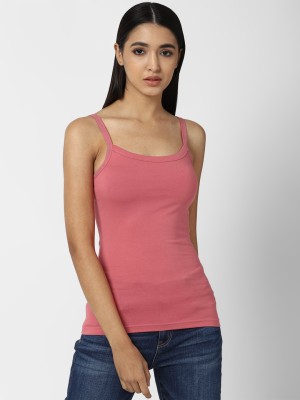 FOREVER 21 Casual Graphic Print, Solid Women Pink Top