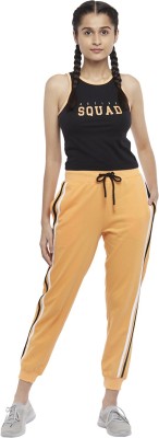 Ajile By Pantaloons Solid Women Orange Track Pants