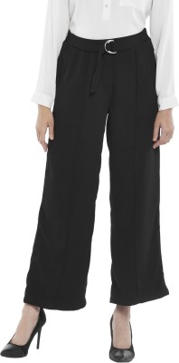 Annabelle by Pantaloons Regular Fit Women Black Trousers