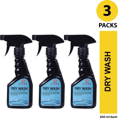 UE Elite Car & Bike Dry Wash Shampoo-200 ml (Pack of 3) Car Washing Liquid(600 ml)