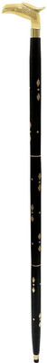 RanaCreation Wooden Walking Stick in Brass Handle 3 fold sheesham Color Brown in 36 inches Walking Stick