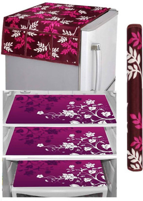 LAPHINO Refrigerator  Cover(Width: 100 cm, PINK)
