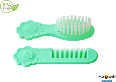 Miss & Chief by Flipkart Grooming Comb & Brush Set for Babies/Infants/Toddlers/Newborns (Comb Brush Set 'Green', Pack of 1)(Green)