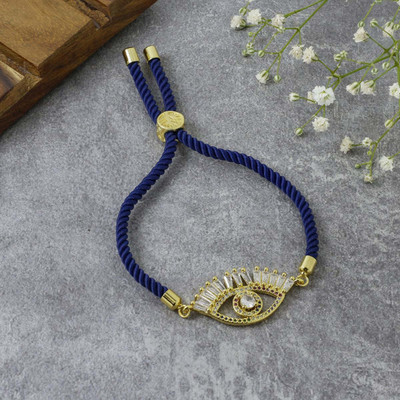 ZIVOM Copper Cubic Zirconia Gold-plated Bracelet