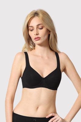 VAN HEUSEN Antibacterial And Wireless Women Full Coverage Non Padded Bra(Black)