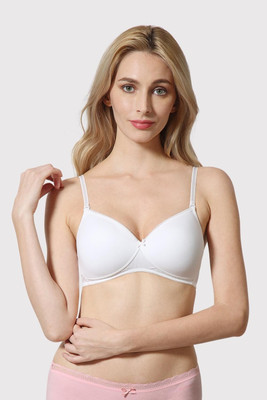 VAN HEUSEN Antibacterial And Wireless 16 Hours Of Comfort Women Full Coverage Lightly Padded Bra(White)