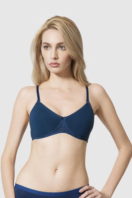 VAN HEUSEN Antibacterial And Non Padded 16 Hours Of Comfort Women Full Coverage Non Padded Bra(Blue)