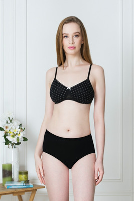 VAN HEUSEN Antibacterial And Non Padded 16 Hours Of Comfort Women Full Coverage Non Padded Bra(Black)
