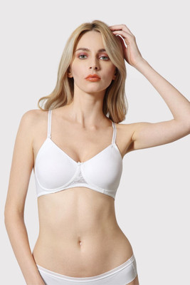 VAN HEUSEN Antibacterial And Non Padded 16 Hours Of Comfort Women Full Coverage Non Padded Bra(White)
