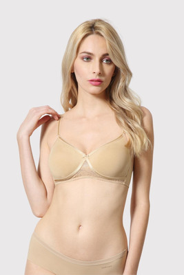 VAN HEUSEN Antibacterial And Wireless Women Full Coverage Non Padded Bra(Beige)