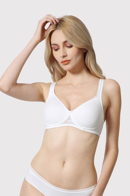 VAN HEUSEN Antibacterial And Wireless Women Full Coverage Non Padded Bra(White)