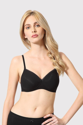 VAN HEUSEN Antibacterial And Wireless 16 Hours Of Comfort Women Full Coverage Lightly Padded Bra(Black)