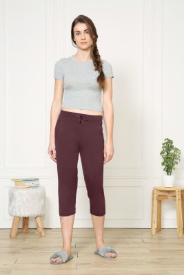 VAN HEUSEN Smart Tech+ And Easy Stain Release Women Purple Capri