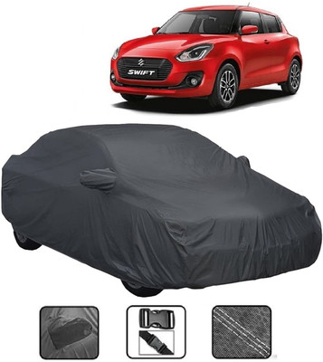 BOWRAIN Car Cover For Maruti Suzuki Swift VDI (With Mirror Pockets)(Grey, For 2018 Models)