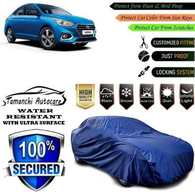 Tamanchi Autocare Car Cover For Hyundai Verna CRDi 1.6 SX(Blue)