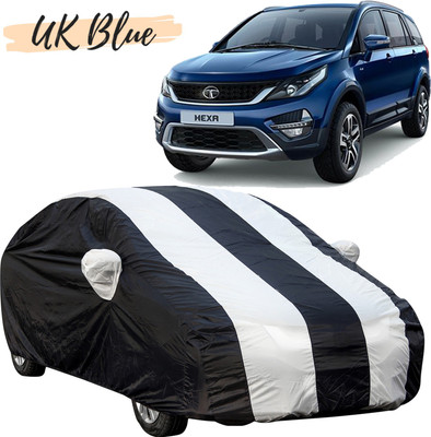 UK Blue Car Cover For Tata Hexa (With Mirror Pockets)(White, For 2017, 2018, 2019, 2020, 2021 Models)