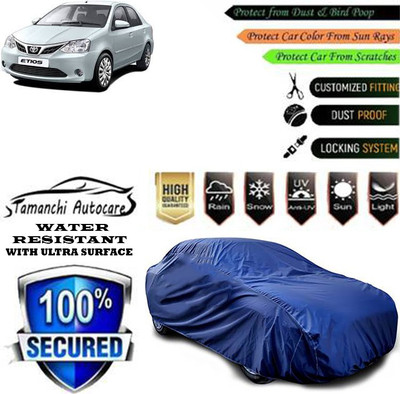 Tamanchi Autocare Car Cover For Toyota Etios 1.5 Xclusive(Blue)