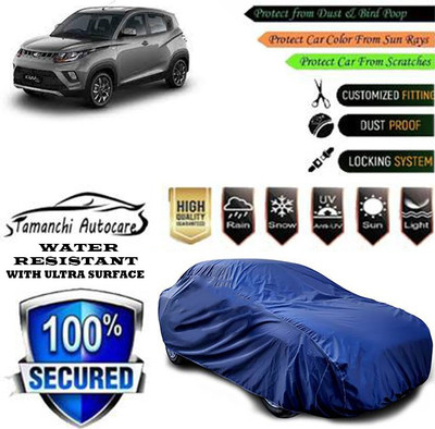 Tamanchi Autocare Car Cover For Mahindra KUV100 mFALCON D75 K4 5str(Blue)