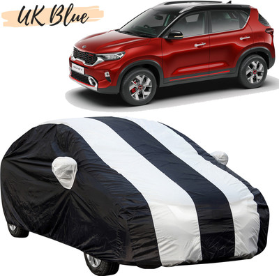UK Blue Car Cover For Kia Sonet (With Mirror Pockets)(White, Blue, For 2020, 2021 Models)